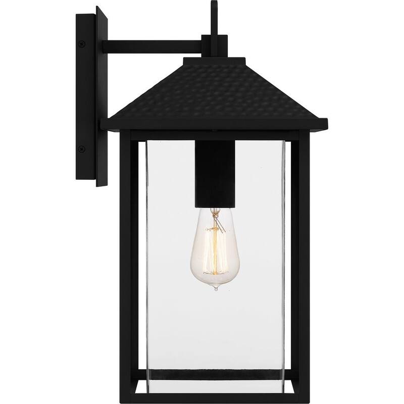 Luminaria de pared exterior Quoizel Fletcher de 1 luz en color negro tierra - FTC8410EK