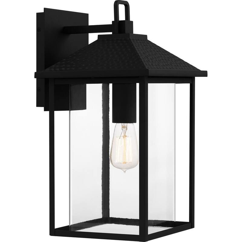 Luminaria de pared exterior Quoizel Fletcher de 1 luz en color negro tierra - FTC8410EK