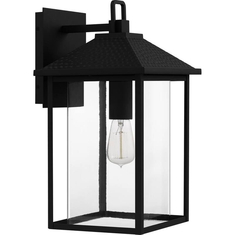Luminaria de pared exterior Quoizel Fletcher de 1 luz en color negro tierra - FTC8410EK