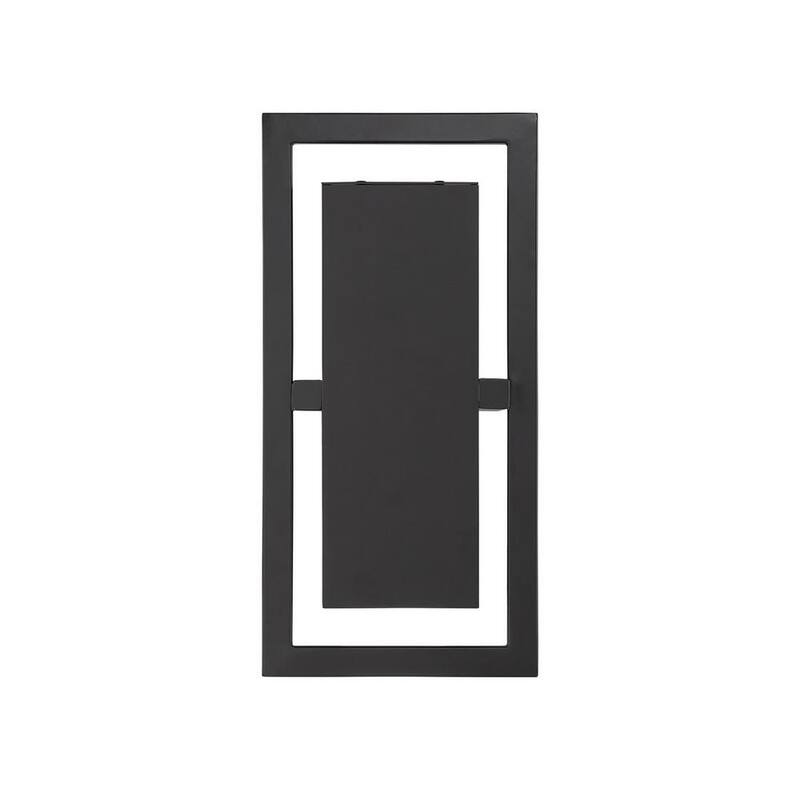Colección de Decoradores para el Hogar Railford 14.5 pulgadas 1-Luz Linterna de Pared Sencilla Integrada LED para Exterior en Bronce Frotado con Aceite y Lente Grabada - 23741