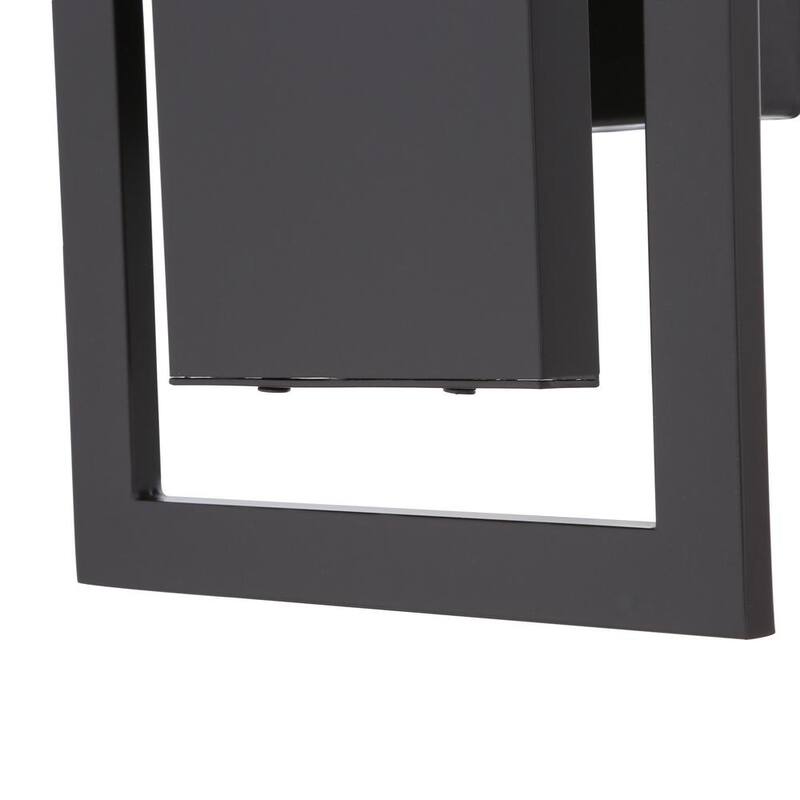Colección de Decoradores para el Hogar Railford 14.5 pulgadas 1-Luz Linterna de Pared Sencilla Integrada LED para Exterior en Bronce Frotado con Aceite y Lente Grabada - 23741