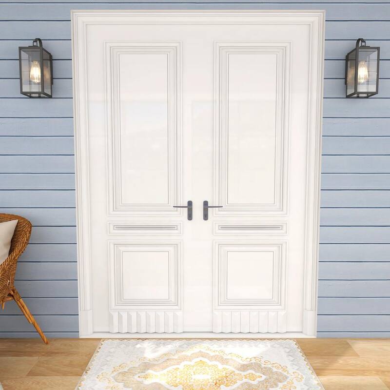 Luminaria de pared de exterior Uixe de 1 luz en negro mate moderno con cableado duro (paquete de 2) - SSL-12151-2PK.