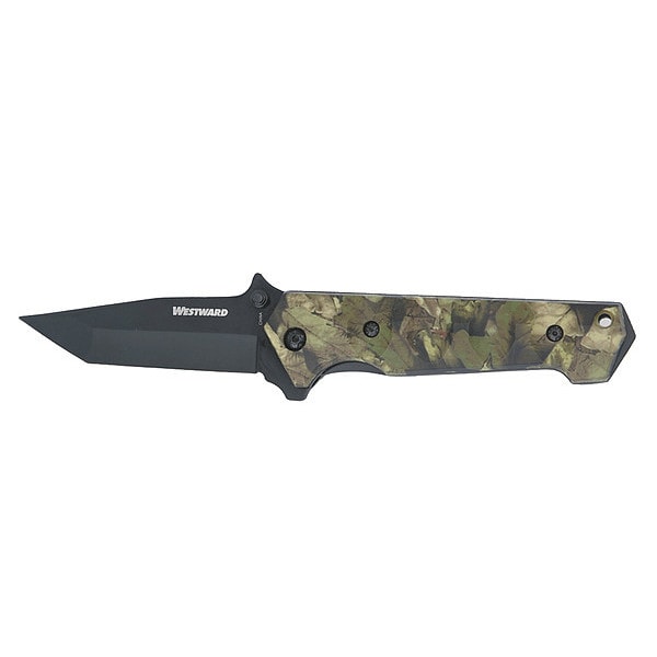 Westward Hunting Knife, 3-1/2 In, Clip Point Blade - 1YJE6