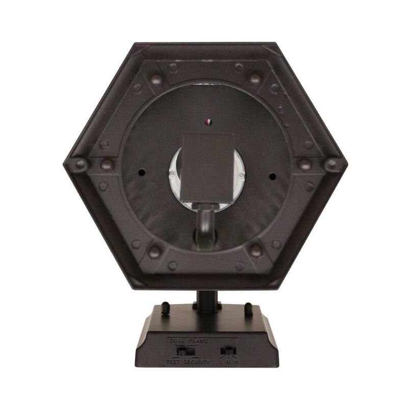 Colección de decoradores para el hogar 16.1 pulgadas. Linterna de pared exterior con sensor de movimiento integrado y amanecer a anochecer, luz LED integrada en bronce. Bombilla parpadeante - FL-380HD.
