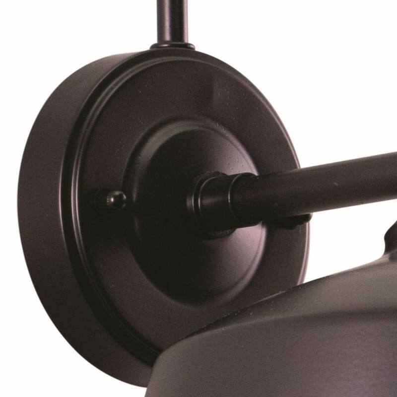 Detector de movimiento de bronce dorado VAXCEL al anochecer al amanecer Luz de pared exterior de granero de estilo granja con cielo oscuro - T0387