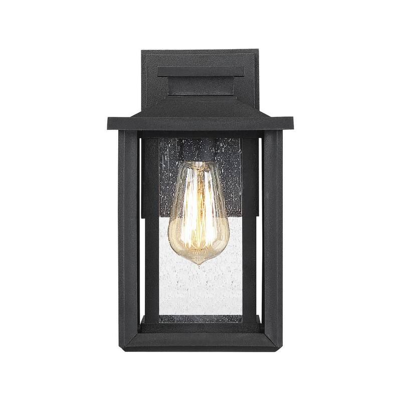 Farol de pared para exteriores Quoizel Wakefield de 1 luz en negro tierra - WKF8407EK