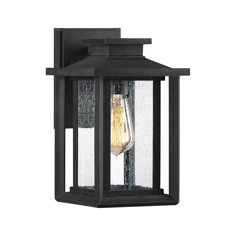 Farol de pared para exteriores Quoizel Wakefield de 1 luz en negro tierra - WKF8407EK