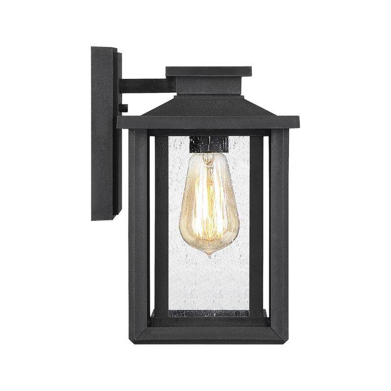 Farol de pared para exteriores Quoizel Wakefield de 1 luz en negro tierra - WKF8407EK