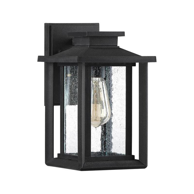 Farol de pared para exteriores Quoizel Wakefield de 1 luz en negro tierra - WKF8407EK