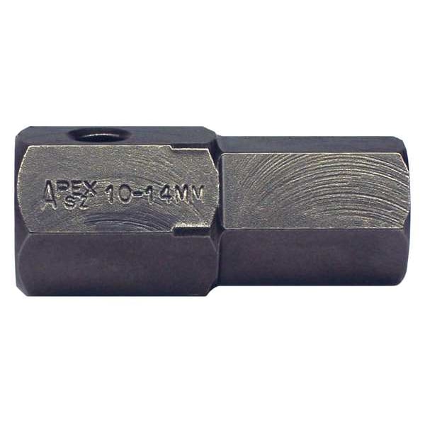 Apex Tool Group Torsion Bit, Metric, 5/8", Hex, 14mm, 1-9/16" - SZ-10-14MM