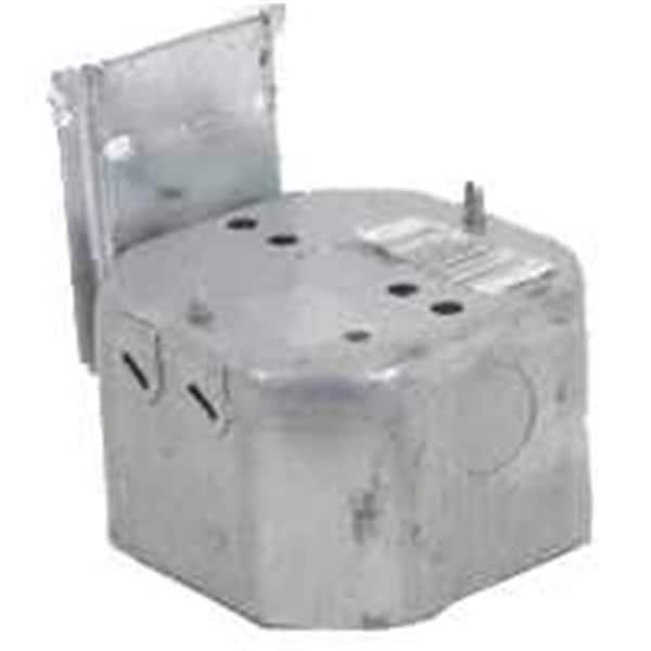 Raco Electrical Box, 21.5 cu in, Octagon Box Type, 1 Gang, Steel, Octagon Shape - 6542369
