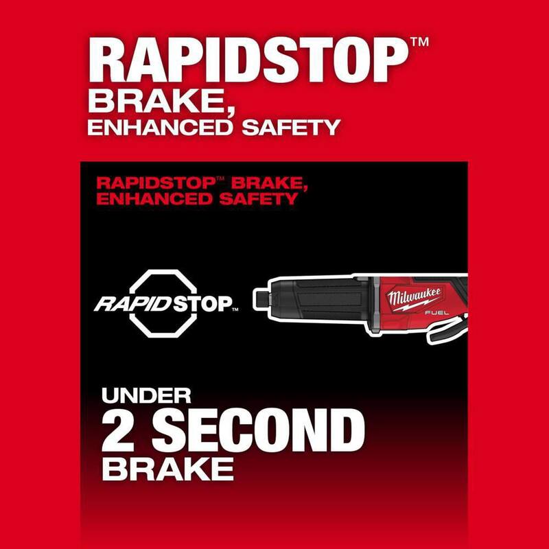 Amoladora recta inalámbrica sin escobillas Milwaukee M18 FUEL de 18 voltios con batería de 5.0Ah - 2984-20-48-11-1850