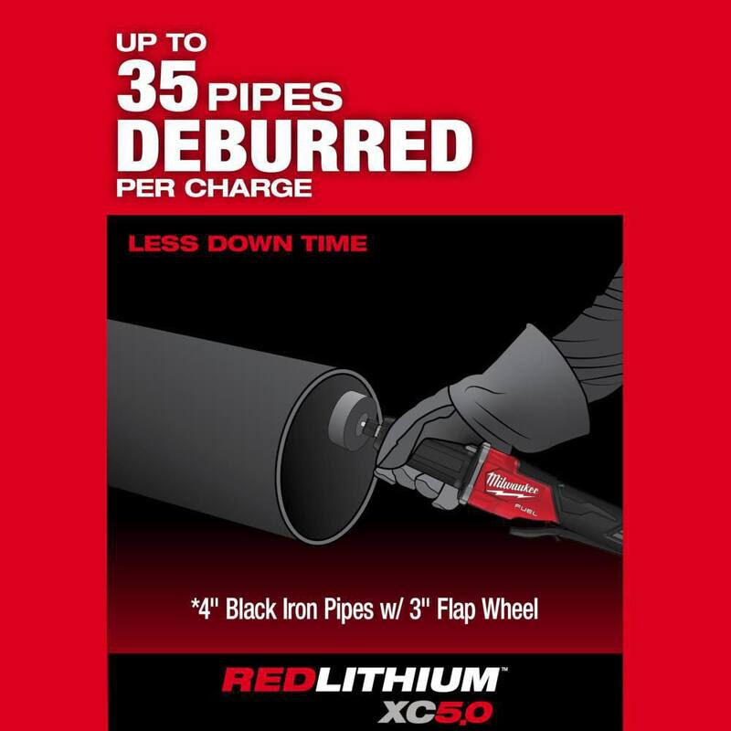 Amoladora recta inalámbrica sin escobillas Milwaukee M18 FUEL de 18 voltios con batería de 5.0Ah - 2984-20-48-11-1850