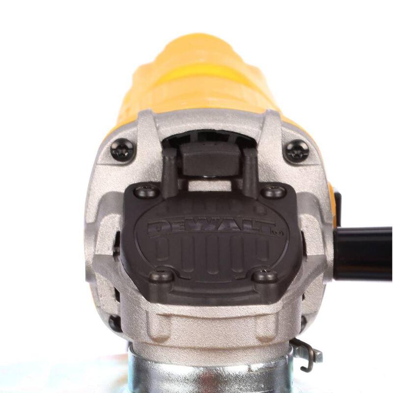 Amoladora angular pequeña DEWALT de 7 amperes y 4.5 pulgadas con protector de un toque (paquete de 4) - DWE4011X4