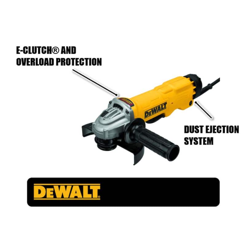 Amoladora de interruptor de paleta de alto rendimiento con cable de 13 amperios y 6 pulgadas de DEWALT - DWE43144