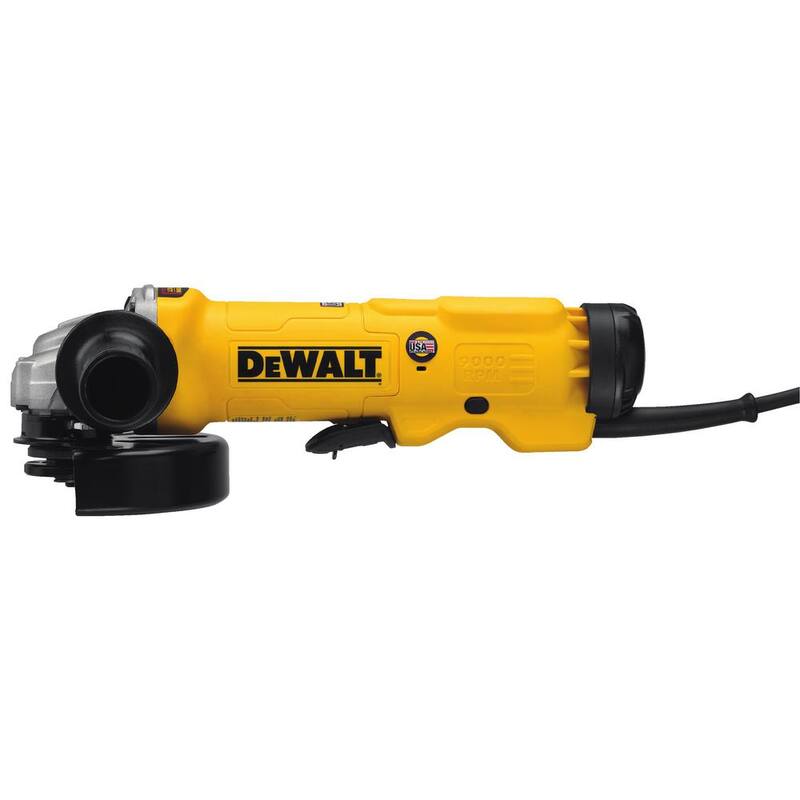 Amoladora de interruptor de paleta de alto rendimiento con cable de 13 amperios y 6 pulgadas de DEWALT - DWE43144