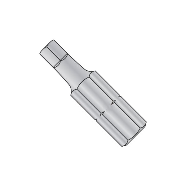 Newport Fasteners 0 X 1 X 1/4 Square Recess Insert Bit/Point Size: #0/Length 1"/Shank: 1/4" , 200PK - 185447