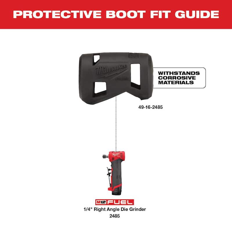 Milwaukee M12 FUEL 12V Lithium-Ion Sin Escobillas Inalámbrico 1/4 in. Rectificador de ángulo recto y Llave de trinquete de 3/8 in. con 2 baterías - 2485-20-2457-20-48-11-2420-48-11-2420