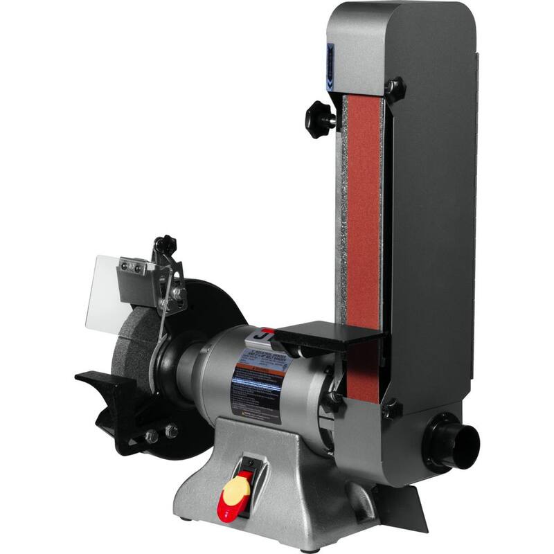 Combinación de esmeriladora industrial Jet de 8 pulgadas y pulidora de banda de 2 pulgadas x 48 pulgadas, 1 HP, 115 voltios, IBGB-248 - 578248