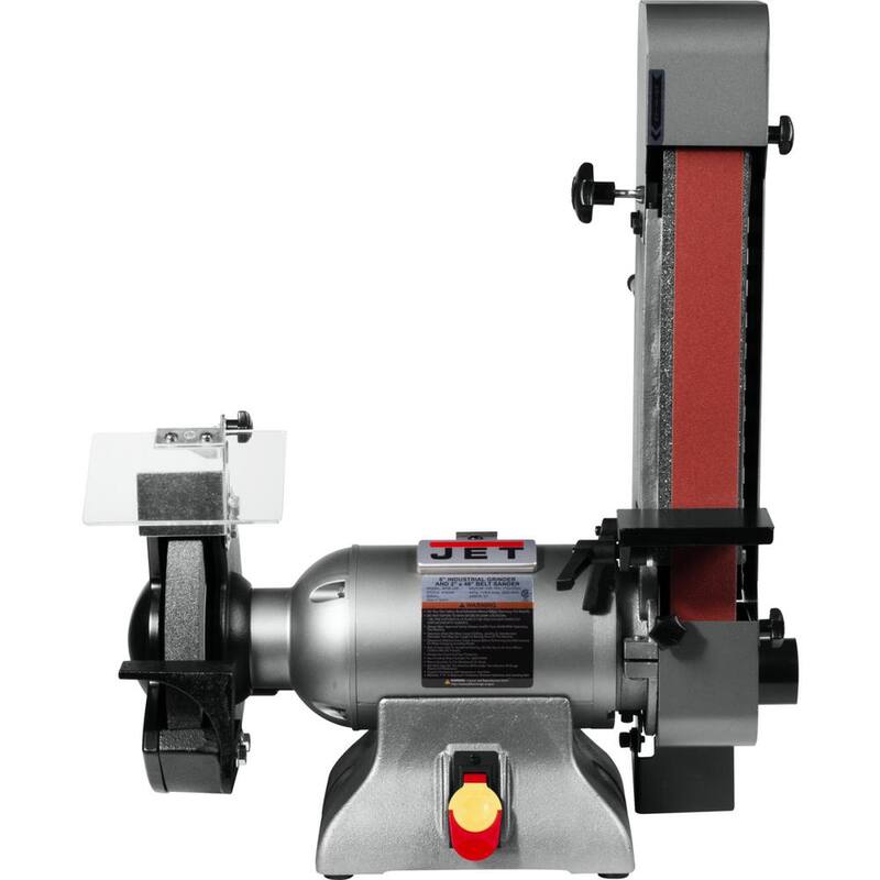 Combinación de esmeriladora industrial Jet de 8 pulgadas y pulidora de banda de 2 pulgadas x 48 pulgadas, 1 HP, 115 voltios, IBGB-248 - 578248