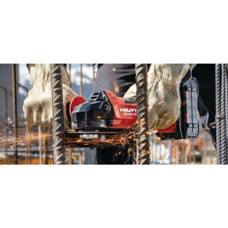 Amoladora angular inalámbrica Hilti 22-Volt NURON AG 6D ATC de 5 pulgadas con tecnología de litio (sólo herramienta) - 2215472