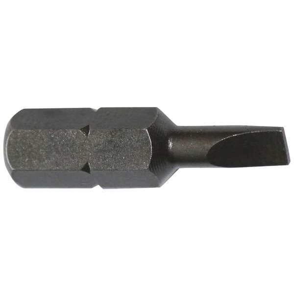 Apex Tool Group Torsion Bit, SAE, 1/4", Hex, 3F-4R, 1", PK5 - 445-0X-5PK
