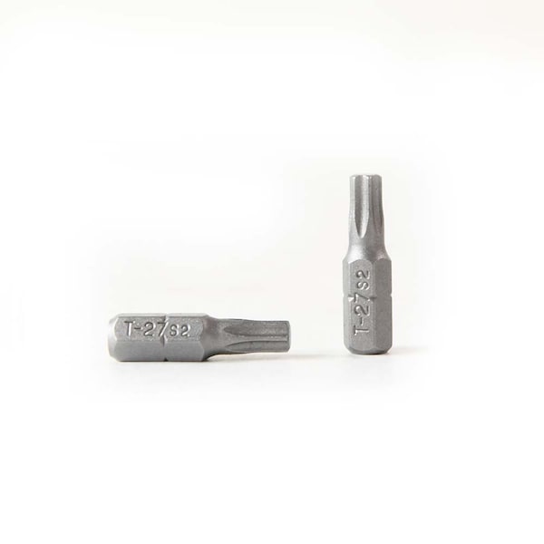 Superior Steel T27 Single End Torx Screwdriver Bits - 1 Inch Long, PK 50 - BT127-50PK
