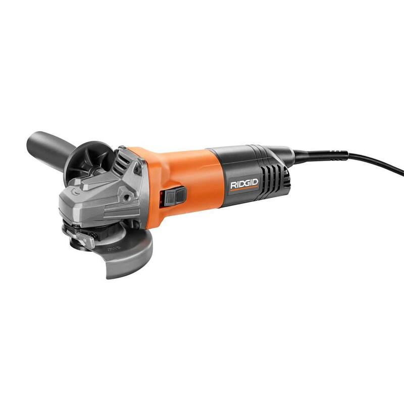 Amoladora angular con cable de 8 amperes RIDGID de 4-1/2 pulgadas (paquete de 2) - R1006-2