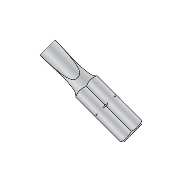Newport Fasteners 1-2 X 1 X 1/4 Slotted Insert Bits/Point Size: #1 - #2/Length 1"/Shank: 1/4" , 60PK - 656195