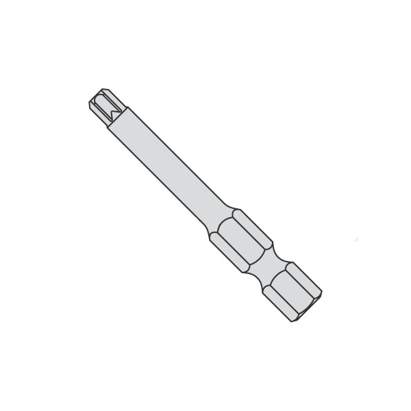 Newport Fasteners T-40 X 1 15/16 X 1/4 Torx Power Bits/Driver Size: T-40/Length 1 5/16"/Shank: 1/4" , 20PK - 476431
