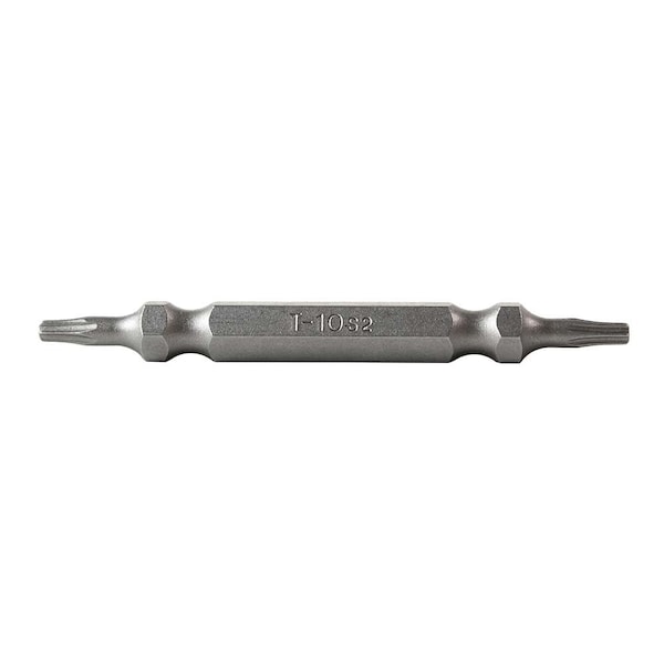 Superior Steel T10 Torx Double End Screwdriver Bits - 1.5 Inch Long, PK 25 - BT10D-25PK