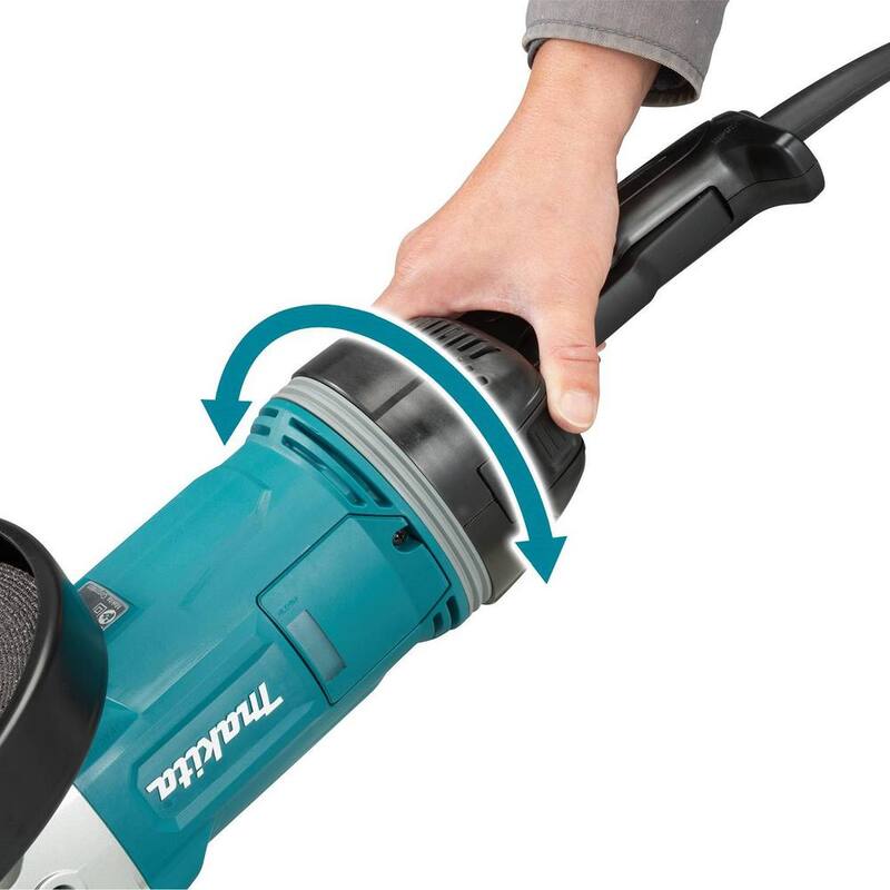 Esmeriladora angular con cable de 9 pulgadas Makita con tecnología AFT y freno - GA9070X1