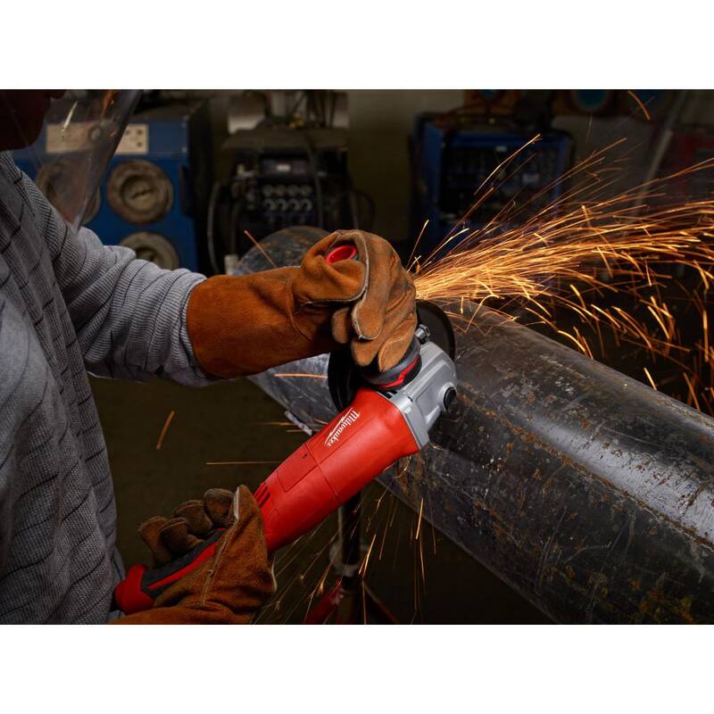 Milwaukee 11 Amp 5 pulgadas AC/DC Mini Amoladora Angular con Agarre de Gatillo - 6121-31A