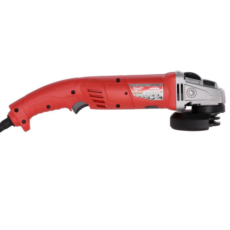 Milwaukee 11 Amp 5 pulgadas AC/DC Mini Amoladora Angular con Agarre de Gatillo - 6121-31A
