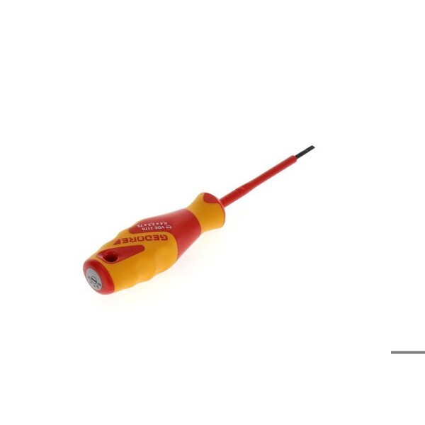 Gedore Insulated Screwdriver, Slotted, 2.5mm Slotted 2.5mm x 0.4mm - VDE 2170 2,5