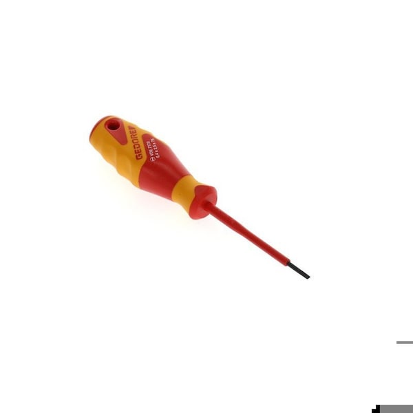 Gedore Insulated Screwdriver, Slotted, 2.5mm Slotted 2.5mm x 0.4mm - VDE 2170 2,5