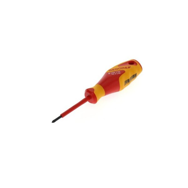 Gedore Insulated Screwdriver, Pozi 0x5-2/3" Pozidriv(R) #0 - VDE 2160 PZ 0