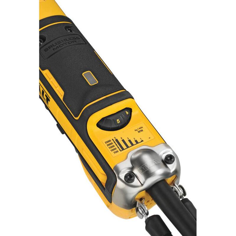DEWALT 13 Amperes con Cable 2 pulgadas Amoladora de Troqueles sin Escobillas de Velocidad Variable con Interruptor de Paleta - DWE4997NVS.