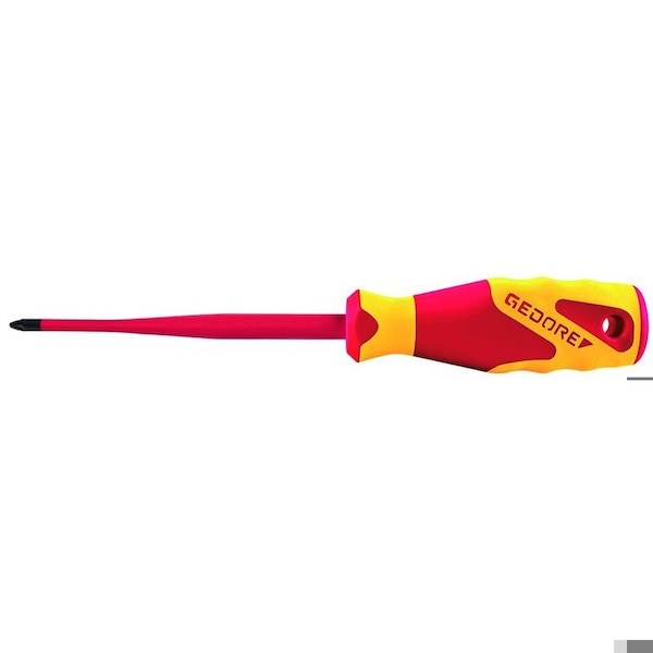 Gedore Insulated Screwdriver, Pozi 1"x7" Pozidriv(R) #1 - VDE 2162 PZ 1