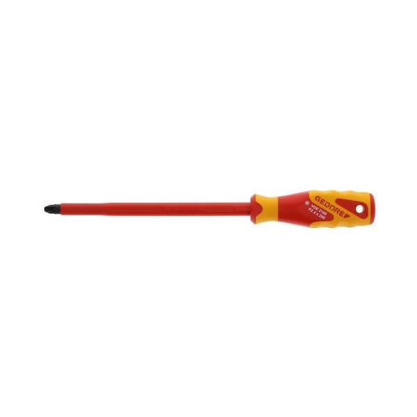 Gedore Insulated Screwdriver, Pozi 4"x12-1/2" Pozidriv(R) #4 - VDE 2160 PZ 4