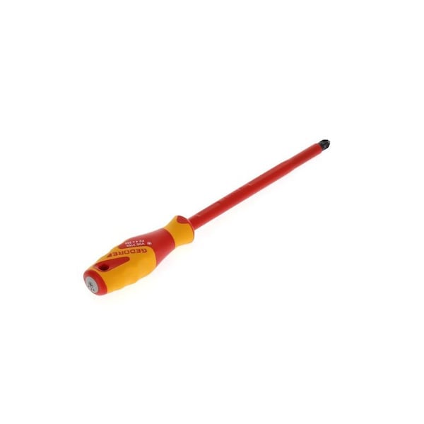 Gedore Insulated Screwdriver, Pozi 4"x12-1/2" Pozidriv(R) #4 - VDE 2160 PZ 4
