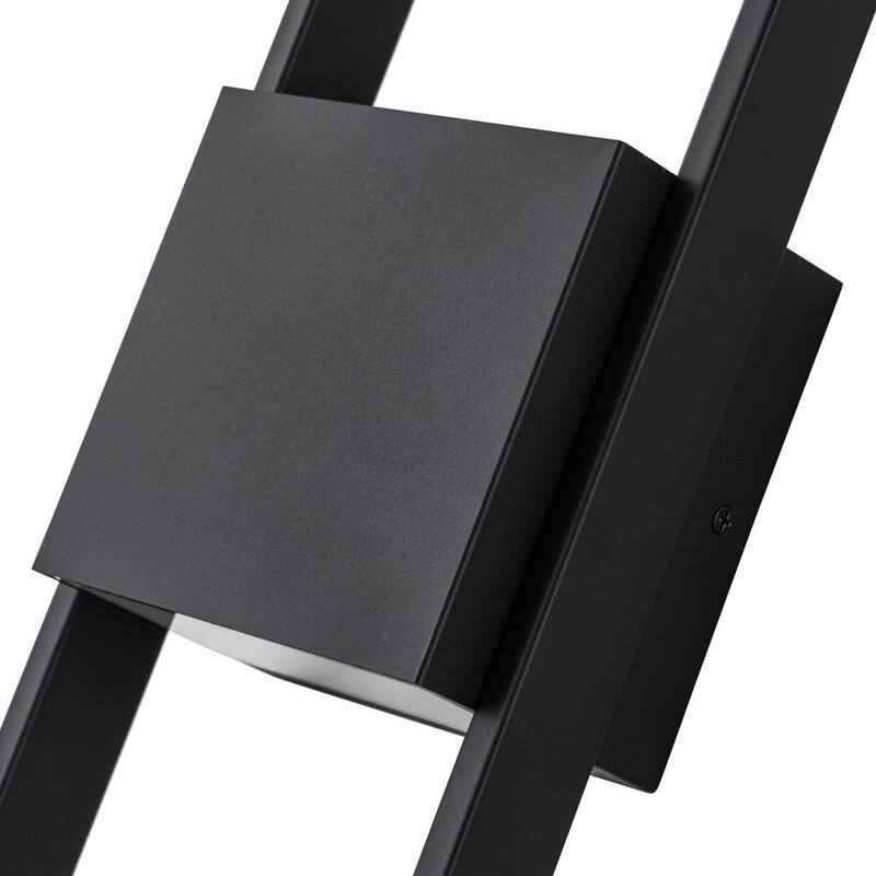 Lámpara de pared exterior LED Cattleya 18 pulgadas en negro mate con cableado duro - HLA2398-W