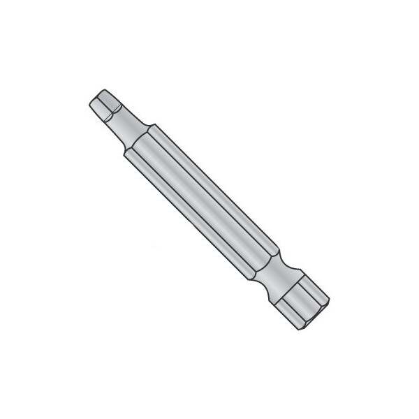 Newport Fasteners 2 X 1 15/16 X 1/4 Square Recess Power Bit/Point Size: #2/Length 1 15/16"/Shank: 1/4" , 100PK - 931619