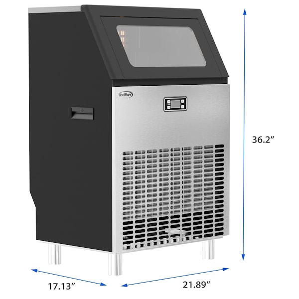 Koolmore Undercounter Ice Maker Machine, Commercial and Residential, Produces 198 lbs. of Cubes in 24 Hrs - CIM198