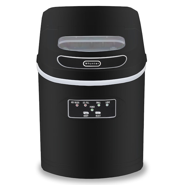 Whynter 9-1/2" W X 13″ H X 14″ D Ice Maker, Ice Production Per Day: 27 lbs. - IMC-270MB