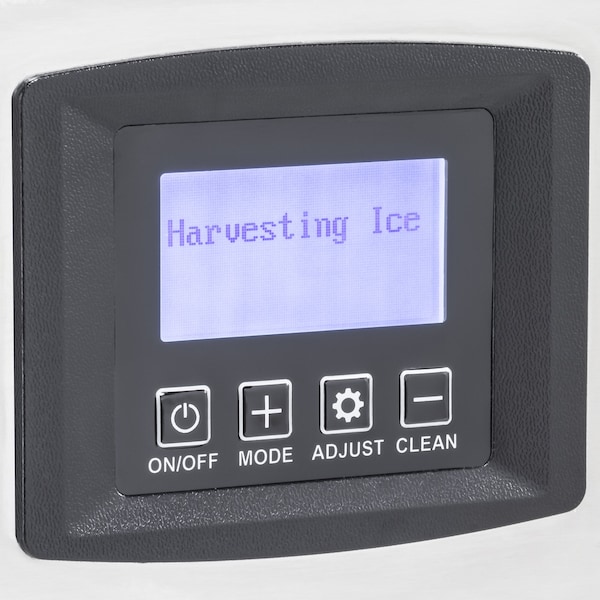 Maxx Ice Intelligent Series Self-Contained Ice Machine, Full Dice Ice Cube, Stainless Steel with Black Trim - MIM150N