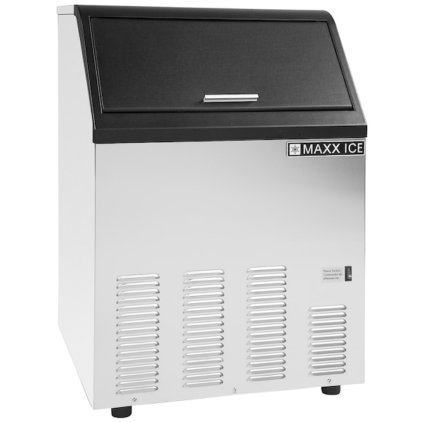 Maxx Ice Icemaker 100 lb, Commercial Freestanding, Stainless Steel - MIM100
