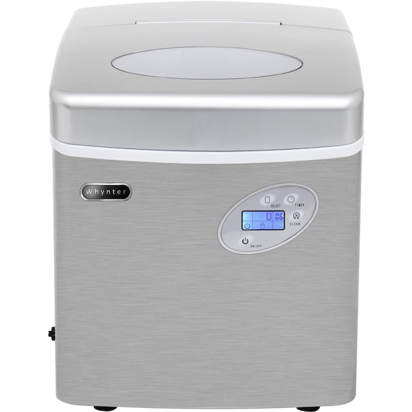 Whynter 15″ W X 17″ H X 17″ D Ice Maker, Ice Production Per Day: 49 lbs. - IMC-491DC