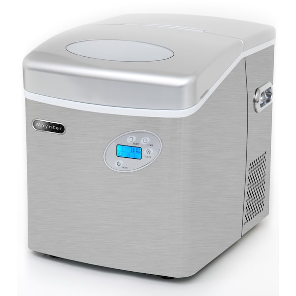 Whynter 15″ W X 17″ H X 17″ D Ice Maker, Ice Production Per Day: 49 lbs. - IMC-491DC