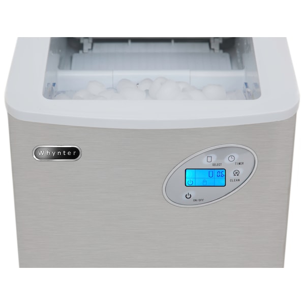 Whynter 15″ W X 17″ H X 17″ D Ice Maker, Ice Production Per Day: 49 lbs. - IMC-491DC